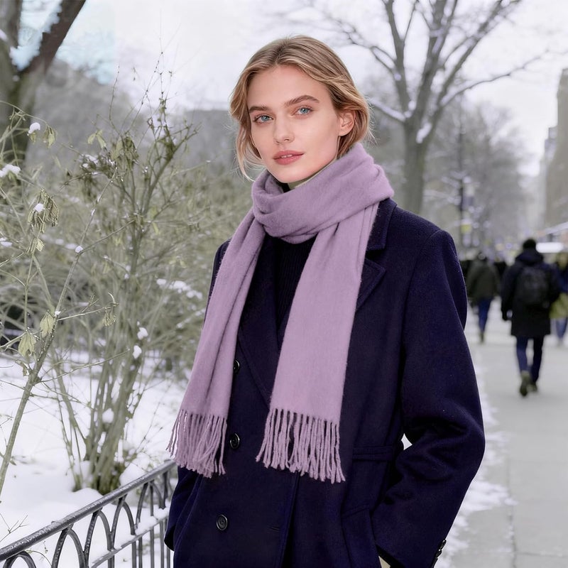 vimate Plaid Scarf for Men Women Super Soft Classic Tartan Checkered Neck Scarves - Image 3